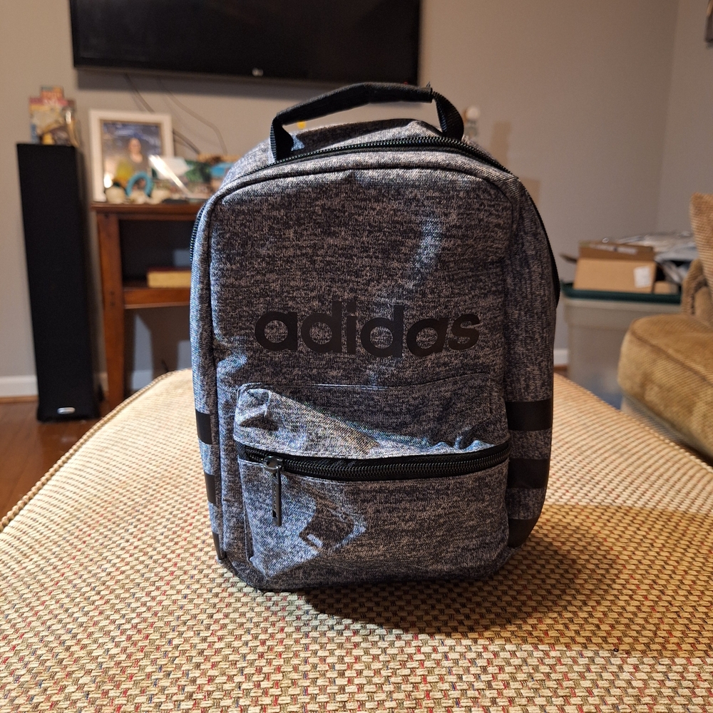 adidas Insulated Lunch Bag with Front Zip Pocket